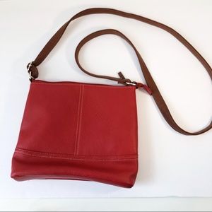 Mia and Luca vegan leather crossbody bag purse red
